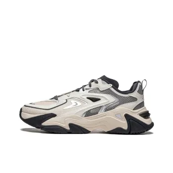 LiNing CF Tracing Collection Thousand Line Strategy SS Cushioning Wear-Resistant Low-Top Casual Shoes Men's Ash Ecru
