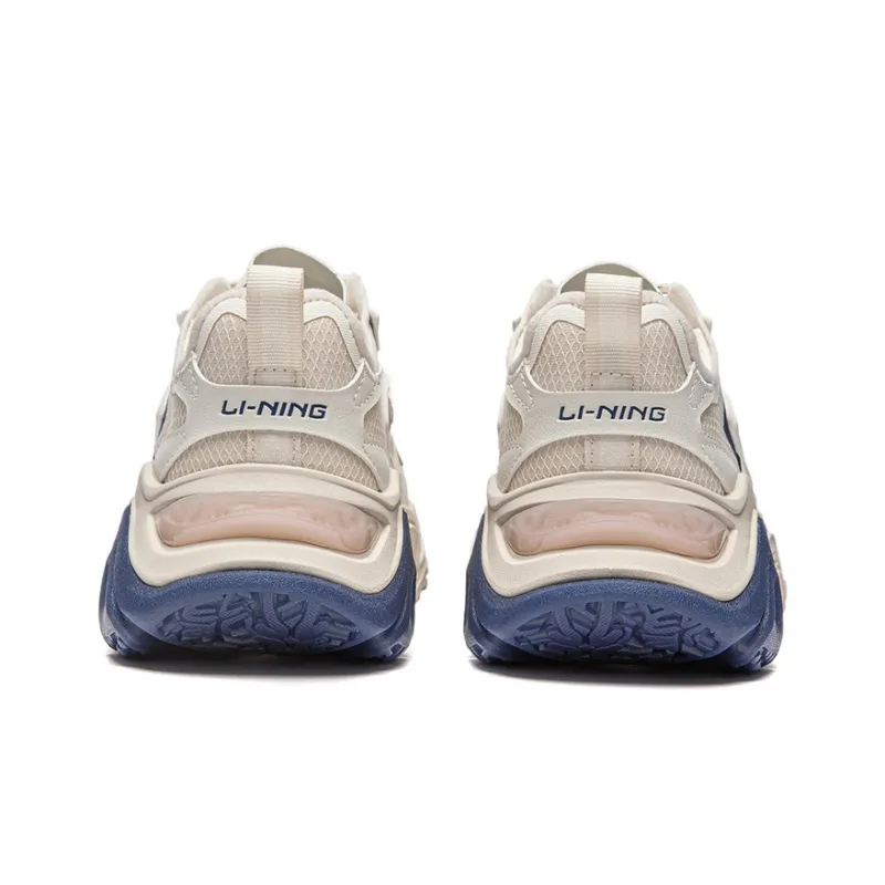 LiNing CF Chiikawa Strategy SS Shock Absorbers Rebound Low Top Casual Shoes Women's Gray White Blue-5