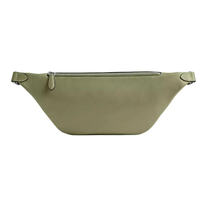 COACH League Cow Leather Crossbody Bag, Sling Bag, Fanny Pack Tubas Men's Moss Green-2