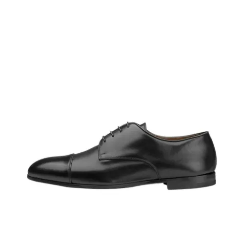 DOUCAL'S Lace-up Patent Leather Derby Shoes