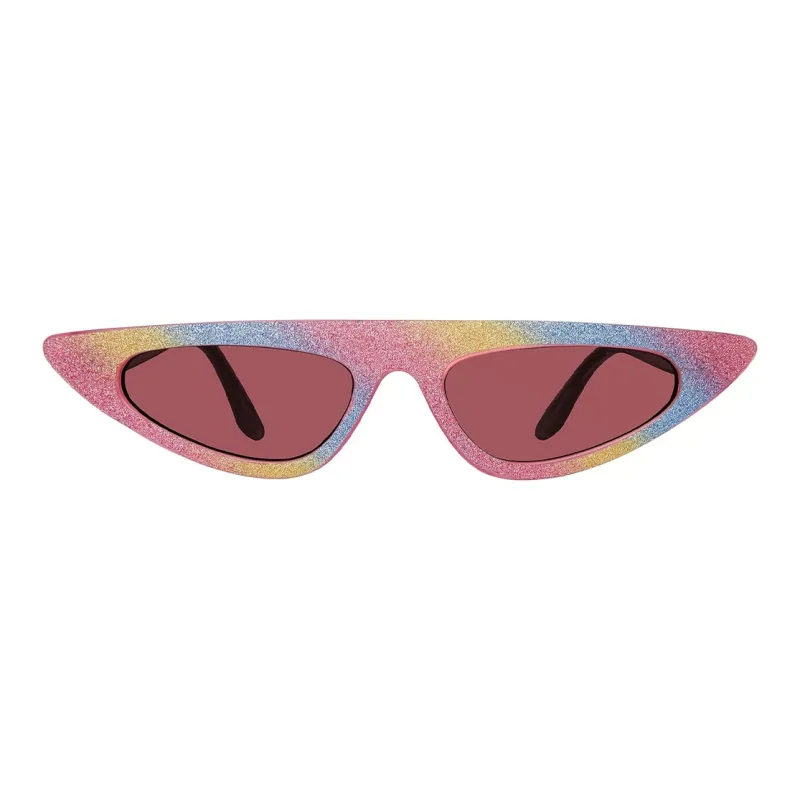 STEVE MADDEN Irregular Shape Sunglasses Unisex Pink-1