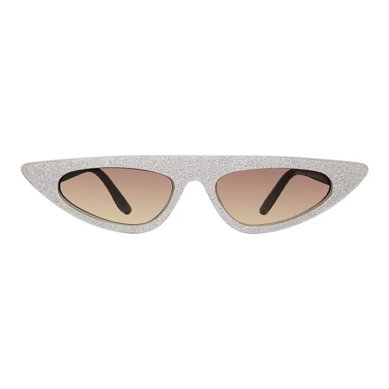 STEVE MADDEN - Irregular Shape Sunglasses Unisex Beige-1