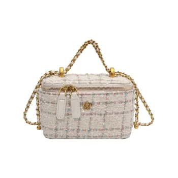 Bywhich Woolen Mother-Child Bag Makeup Bag Shoulder Bag Crossbody Handbag Regular Women's White