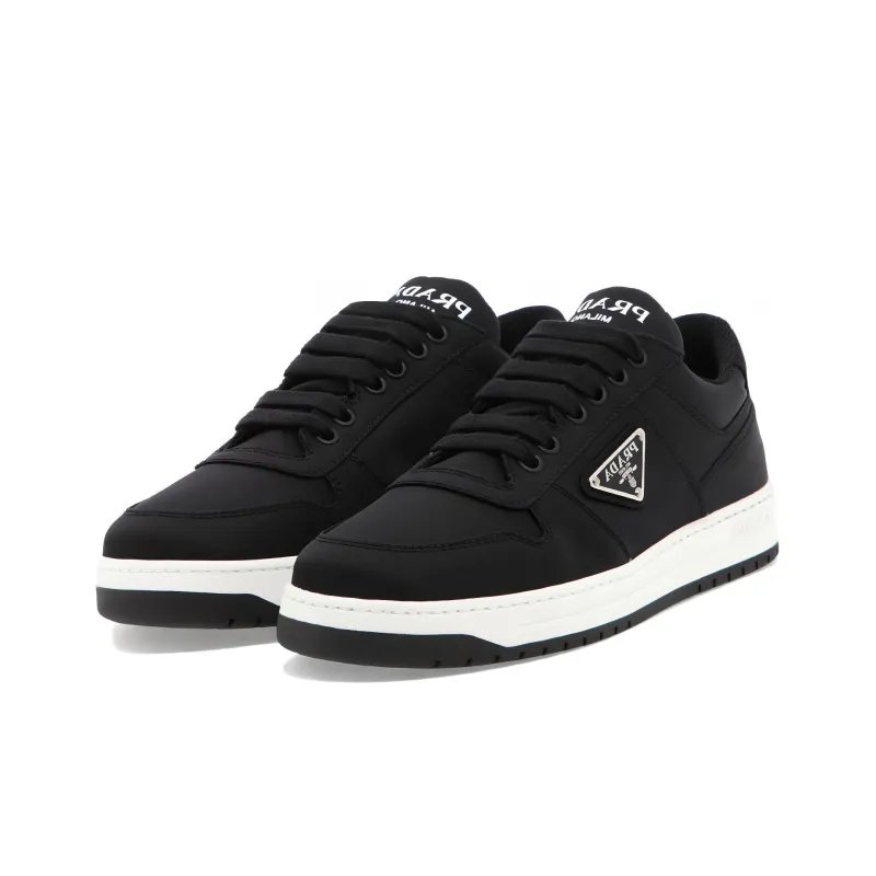 PRADA Double Wheel Re nylon Gabardine Sneakers 'Black' Women's-2