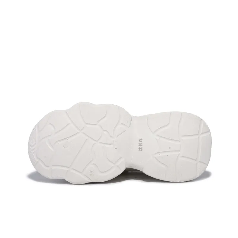 Shen Linsen Abrasion Resistant Low Top Chunky Sneakers Women's Beige-7