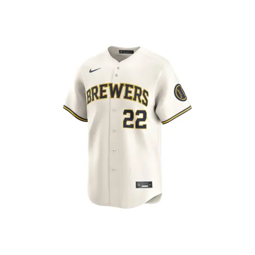 Nike Baseball Jerseys Men Cream