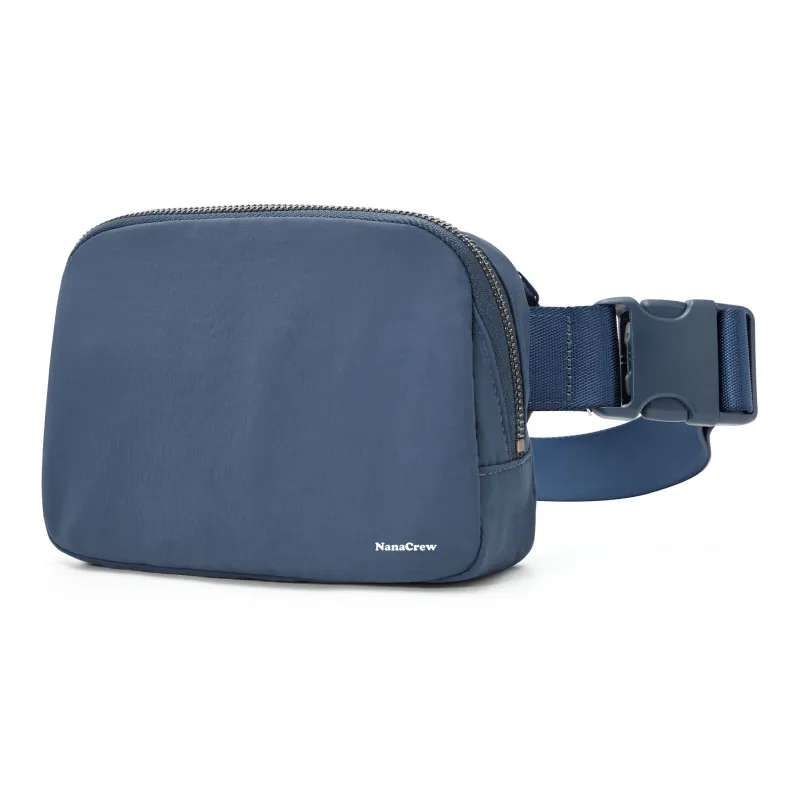 NANACREW Fabric One Shoulder Crossbody Bag Regular Unisex Beige/Pink/Dark Gray/Black/Marine Blue-25