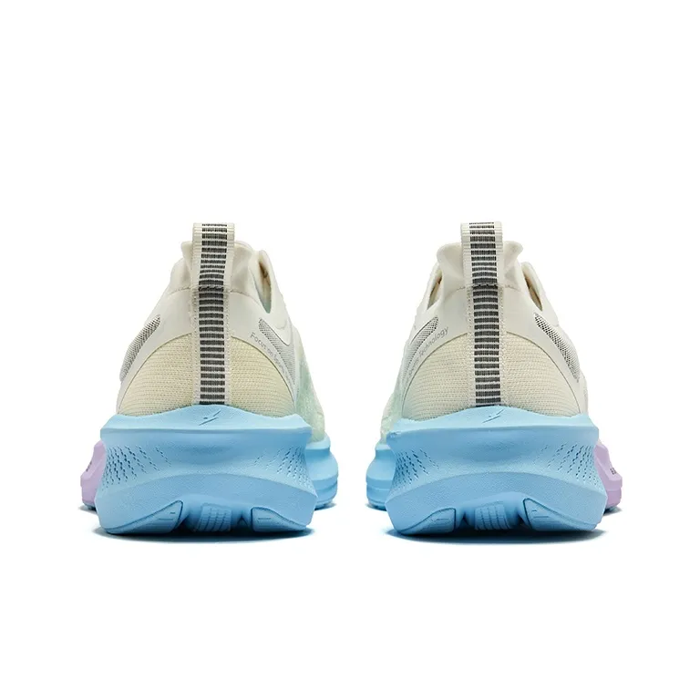 Erke Cushioning Rebound Low-Top Running Shoes Men's Microcrystal White Saint Nian Blue-3