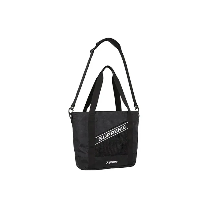 Supreme Waterproof Nylon Tote Bag, Shopping Bag, Shoulder Bag, Crossbody Bag, Handbag Regular Unisex Black-6