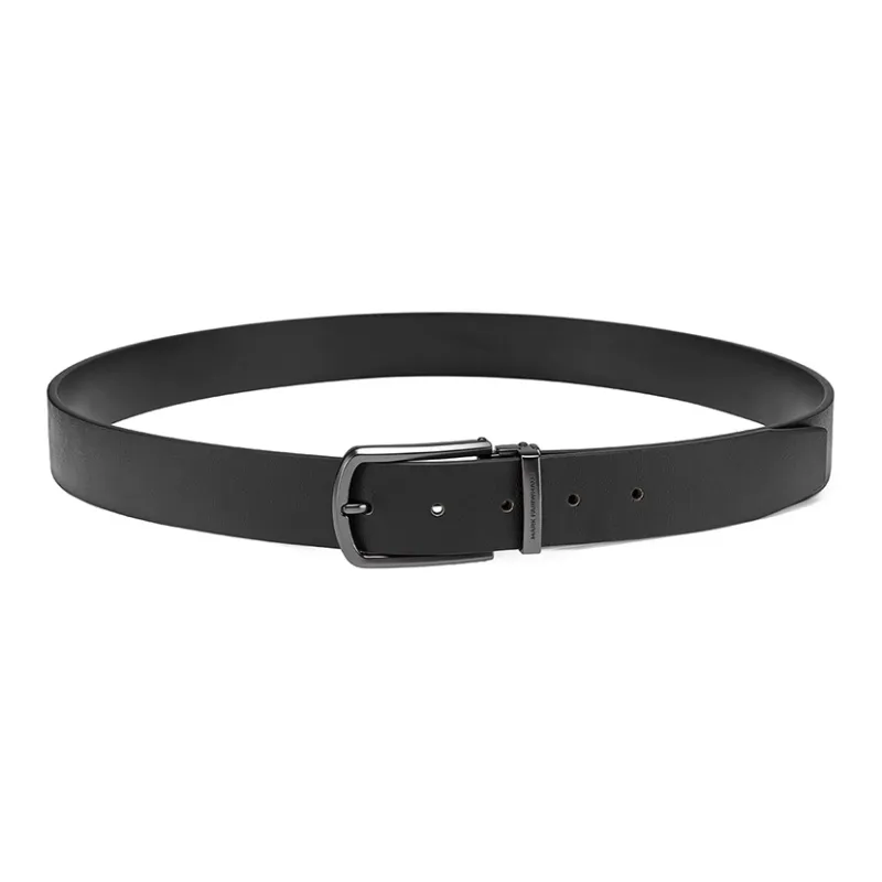 FAIRWHALE Minimalist Style Pin Buckle Vintage Belt Men's Width 3.5CM-3