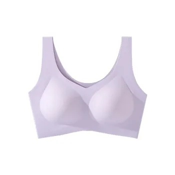 MIIOW Bra Women's Soft Gray Purple
