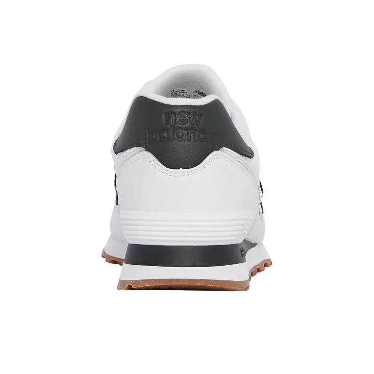 New Balance NB 574 Wear-Resistant Low-Top Running Shoes Men's White Black-3