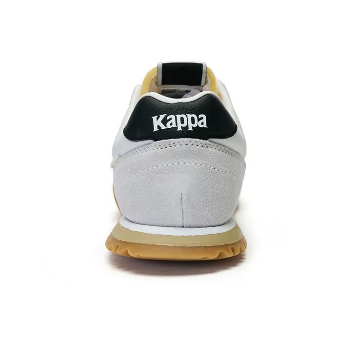 Kappa Non slip Wear resistant Shock Absorption Low Top Casual Running Shoes Unisex Gray-5