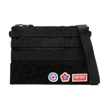 KENZO Jungle Detachable-patches Messenger Bag
