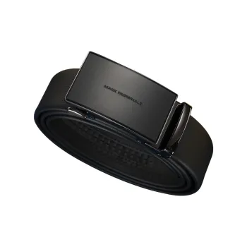 FAIRWHALE Genuine Leather Automatic Buckle Leather Belts Men's 3.5CM
