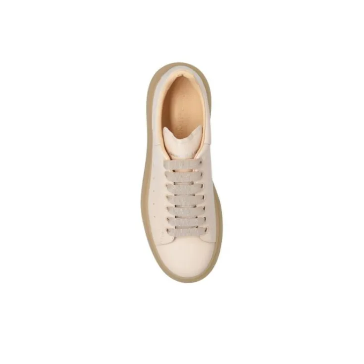 Alexander McQueen Oversized Low Top Sneakers 'Beige'-3