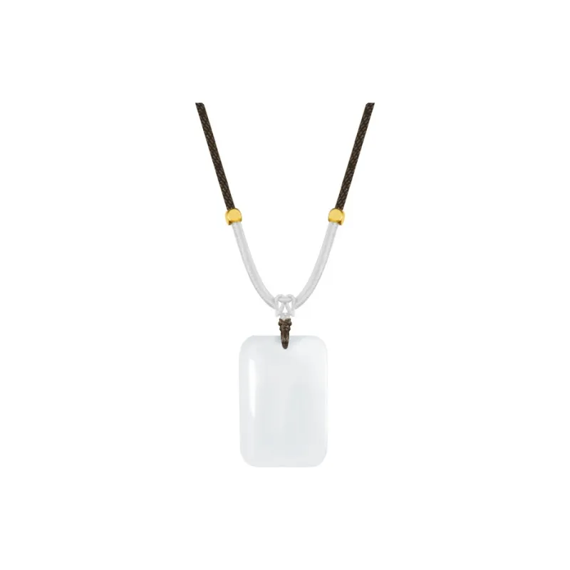 YUOFFICIAL Chalcedony Necklaces Unisex-0