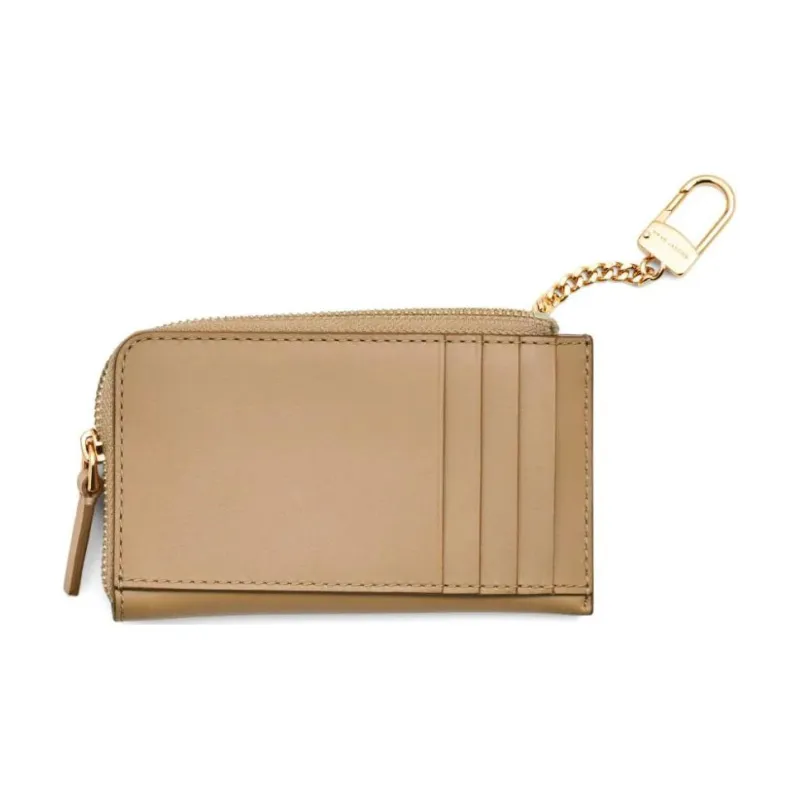 MARC JACOBS Leather Wallet Unisex Camel-1
