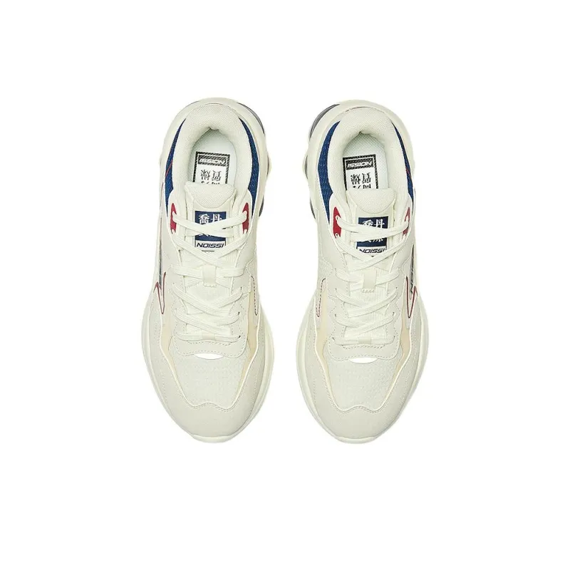 QIAODAN Non slip Lightweight Low Top Casual Shoes Men's White Blue-3