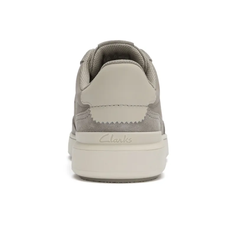 Clarks Slip Resistant Low Top Skateboard Shoes Men's Gray-2