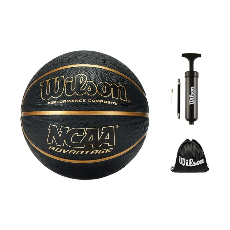 Wilson NCAA Rubber Basketball Black Gold Size 7 Training Unisex-6