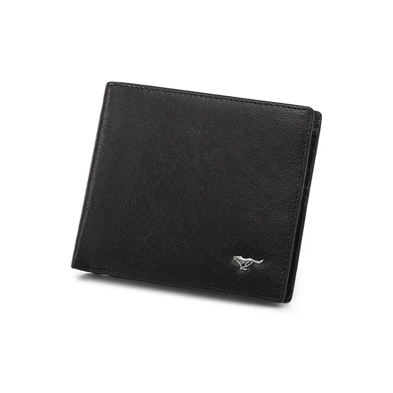 SEPTWOLVES Top Grain Sheepskin Wallet Regular Men's Black-5