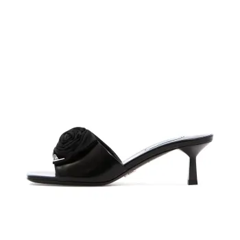 PRADA Antibacterial Slide Slippers Women's Black