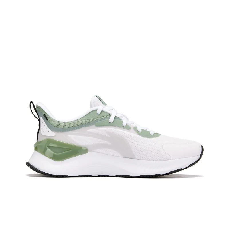 LiNing YueYing 3.0 Cushioned Wear Resistant Breathable Low Top Running Shoes Women's White Green-1