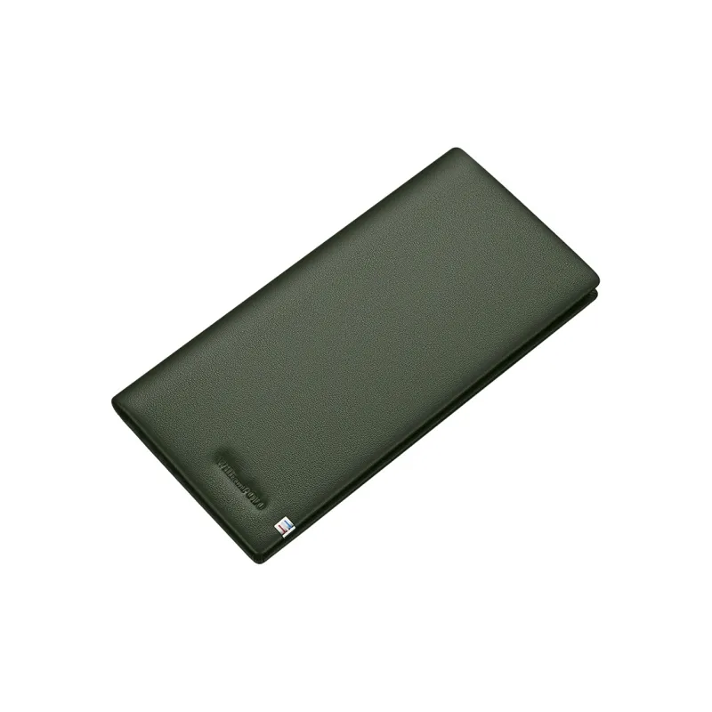 WilliamPOLO Cow Leather Wallet Regular Men's Army Green/Blue-3