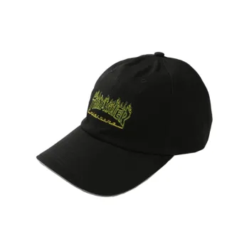Thrasher Cotton Baseball Caps Unisex Black