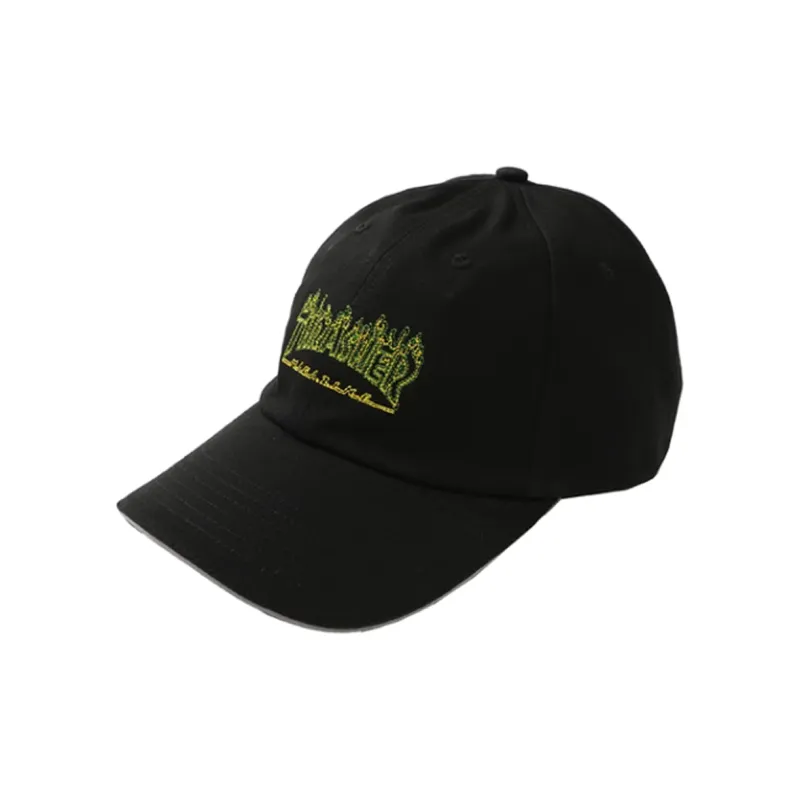 Thrasher Cotton Baseball Caps Unisex Black-0