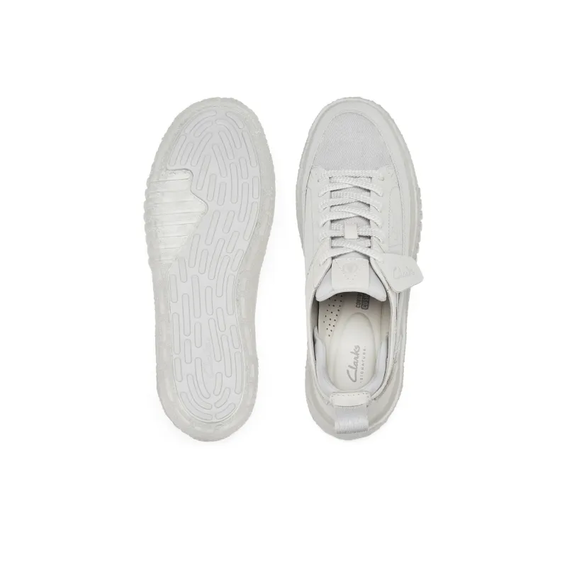 Clarks Low Top Skateboard Shoes Men's White-2