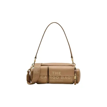 MARC JACOBS Leather Handheld Portable Crossbody Bag Shoulder Bag Unisex Camel