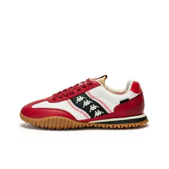 Kappa Cushioning Wear Resistant Low Top Casual Running Shoes Unisex Red
