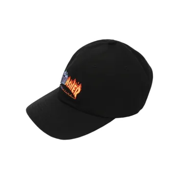 Thrasher Cotton Baseball Caps Unisex Black