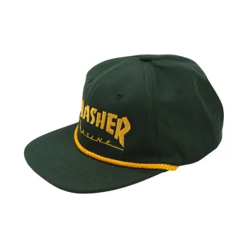 Thrasher Cotton Baseball Caps Unisex Green