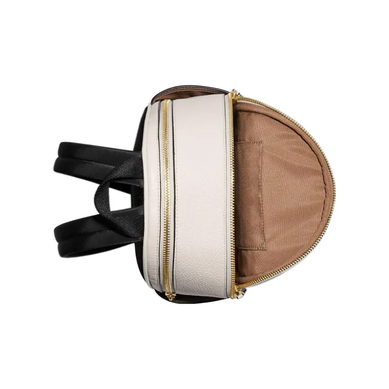 COACH Court Cow Leather With Textile Backpack Mini Women's Chalk White-3