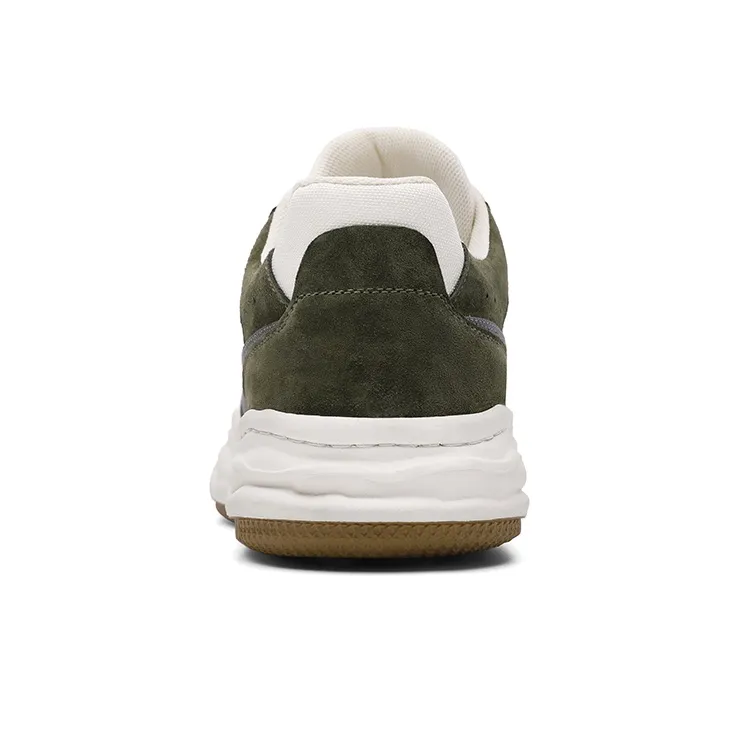 Dickies Slip-Resistant Cushioning Wear-Resistant Low-Top Skateboard Shoes Men's Army Green White-3