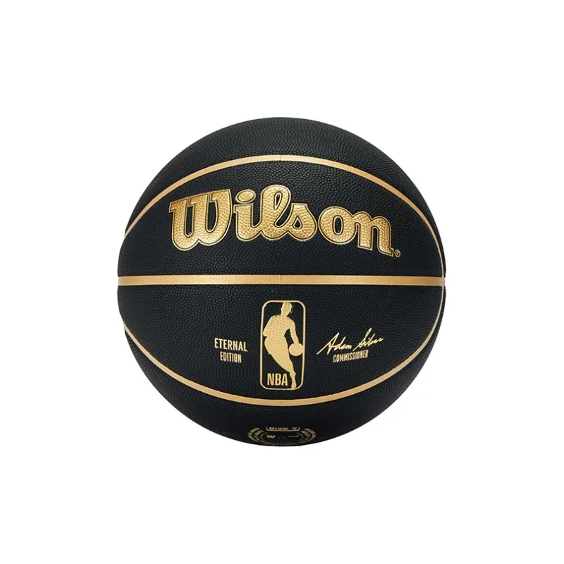 Wilson NBA PU Basketball Black Gold Size 7 Ball Training Unisex-1