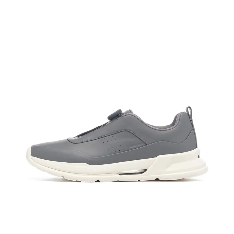 LI NING 1990 Du Xing Low Top Running Shoes Men's Asphalt Gray-0