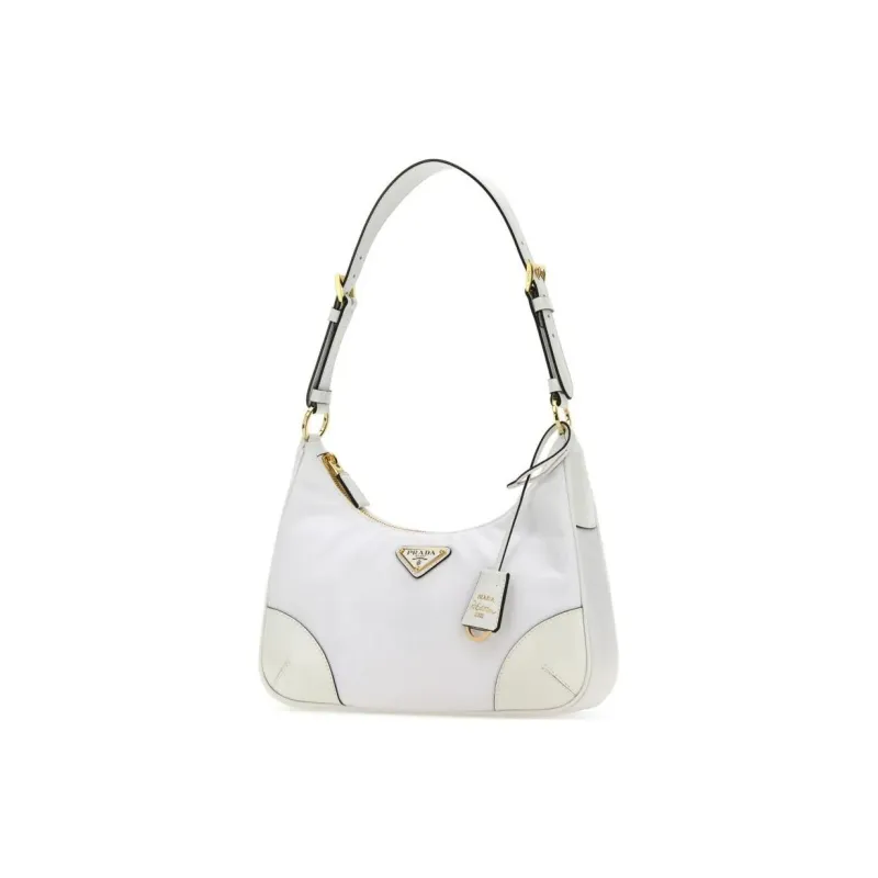 PRADA Recycled Nylon Handbag Shoulder Bag Women's White-1