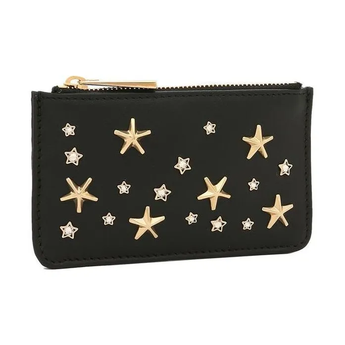 Jimmy Choo Leather Wallet Unisex Black-1