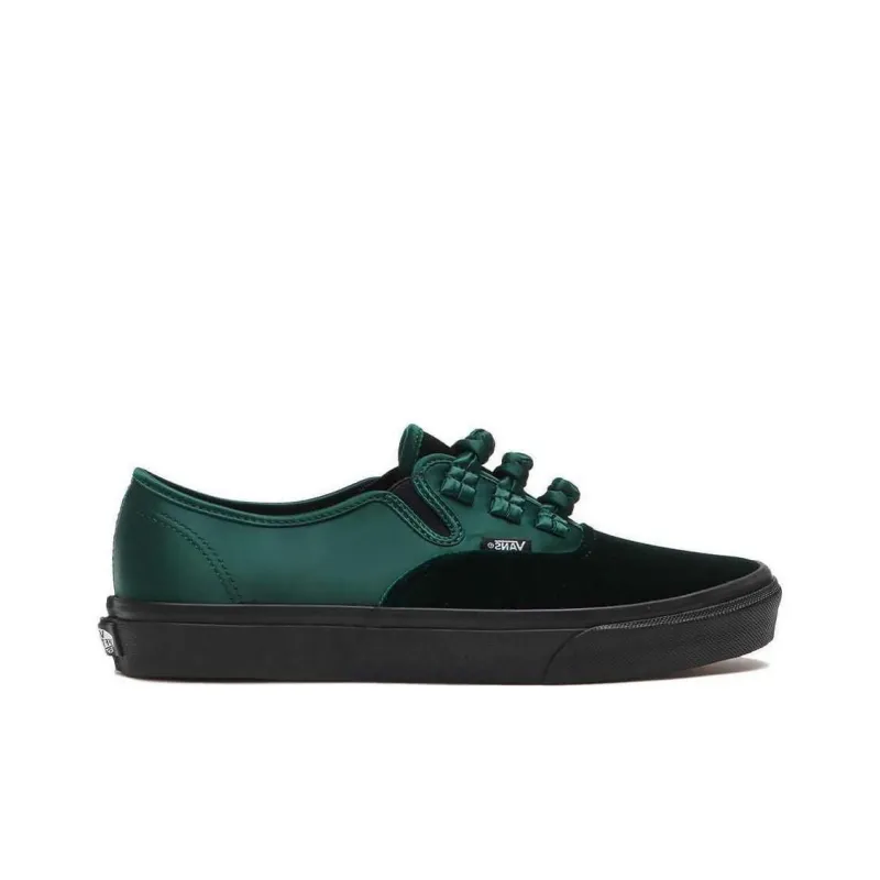 BILLY'S x Vans Authentic Series KUNG FU Anti Slip Wear Resistant Low Top Skateboard Shoes Unisex Black Green-1
