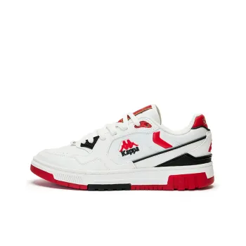 Kappa Cushioning Wear Resistant Low Top Skateboard Shoes Unisex White Red