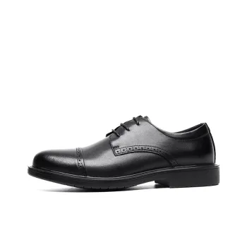 GZZ Dress Shoes Men Low Top Black/Brown