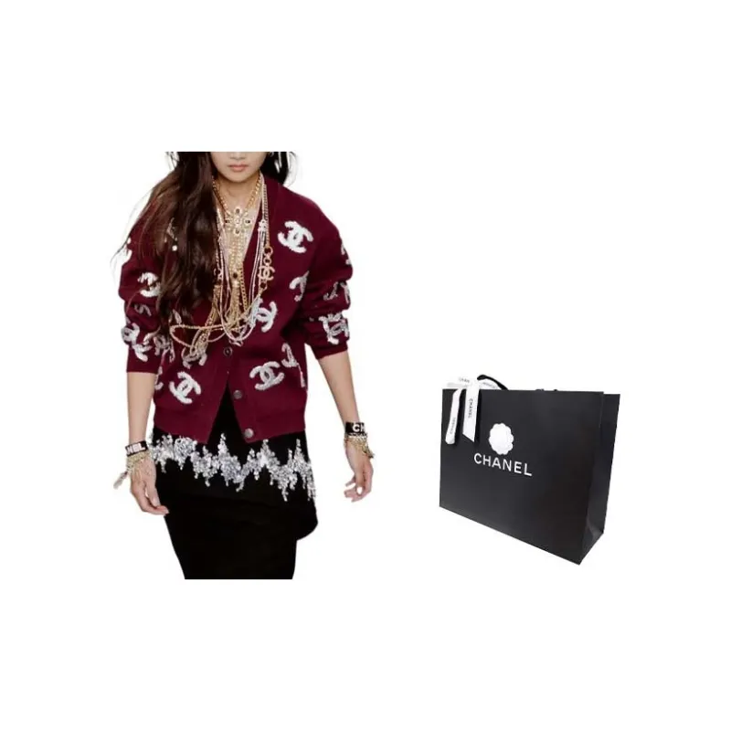 CHANEL SS22 Knitwear Women's Red-2