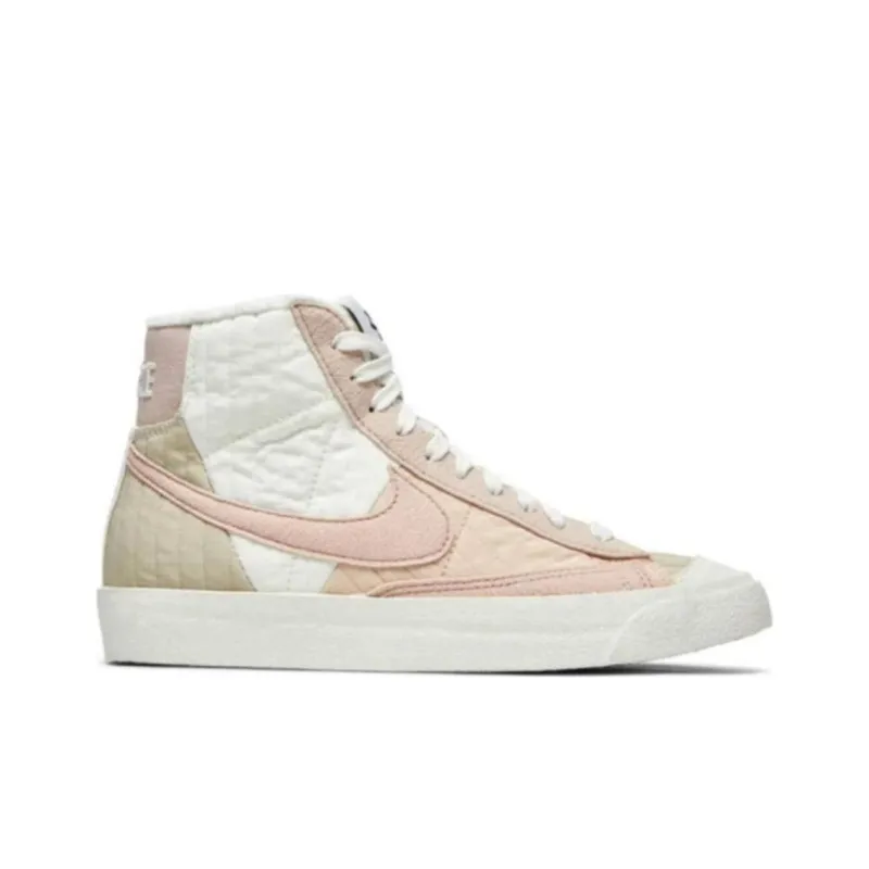 Nike Blazer Coverage Wear-Resistant High-Top Skateboard Shoes Women's Pink-1