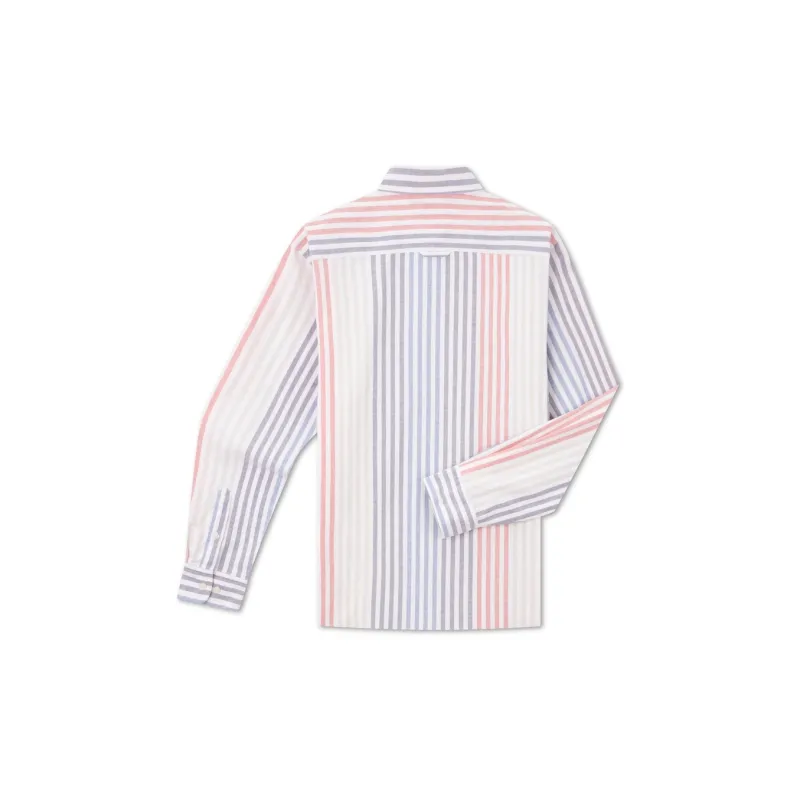 Tommy Hilfiger Shirt Men's Red Blue White Stripes-1