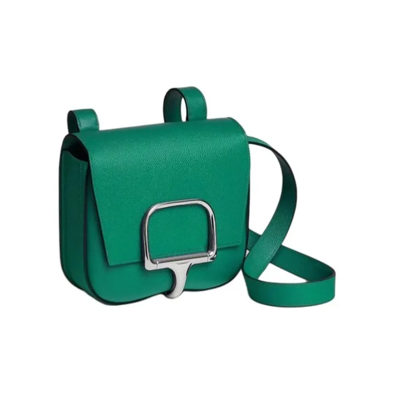 HERMES DellaDella Cavalleria Epsom Calfskin Crossbody Bag Shoulder Bag Mini Women's O6 Vert Jade Emperor Green-1
