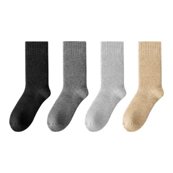 LEEME.ME Mid Calf Socks Men's 4 Pack Mixed Color